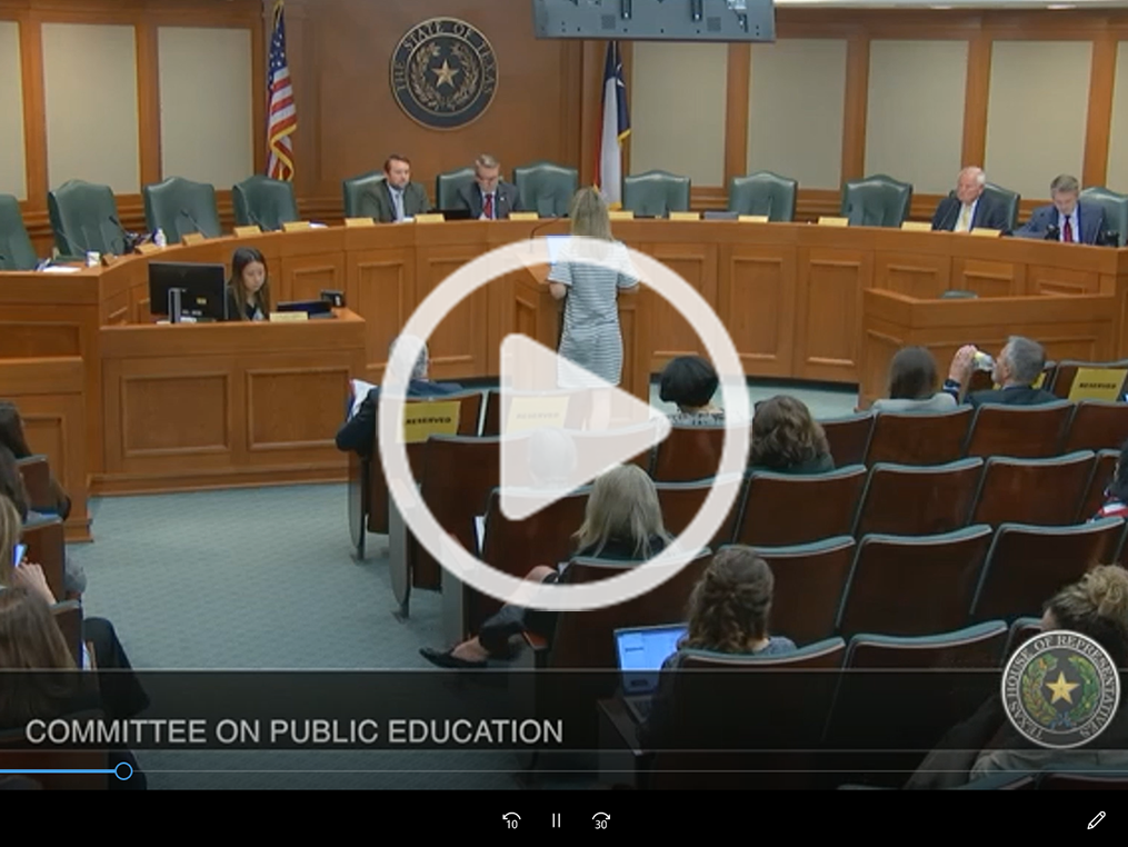 Jennifer Easley testifying on HB 4402 during 88th Texas Legislative Session